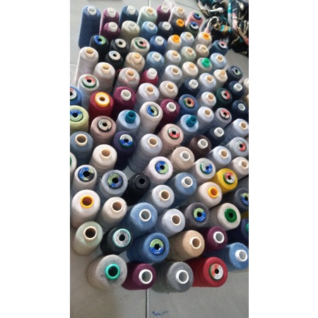 benang tebal kiloan. 40/2, obras, bordir, jeans