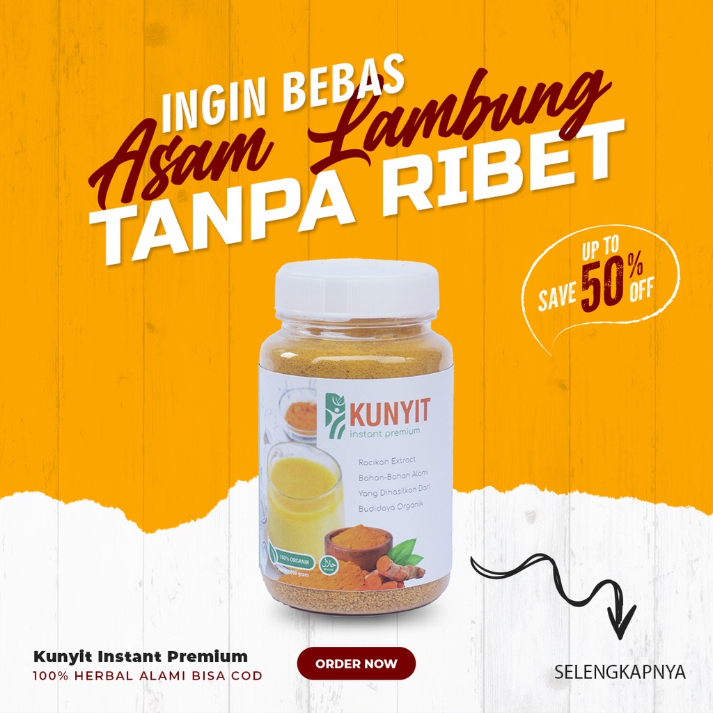 

Kunyit Instan Premium Minuman Untuk Membantu Meredakan Asam Lambung Tinggi