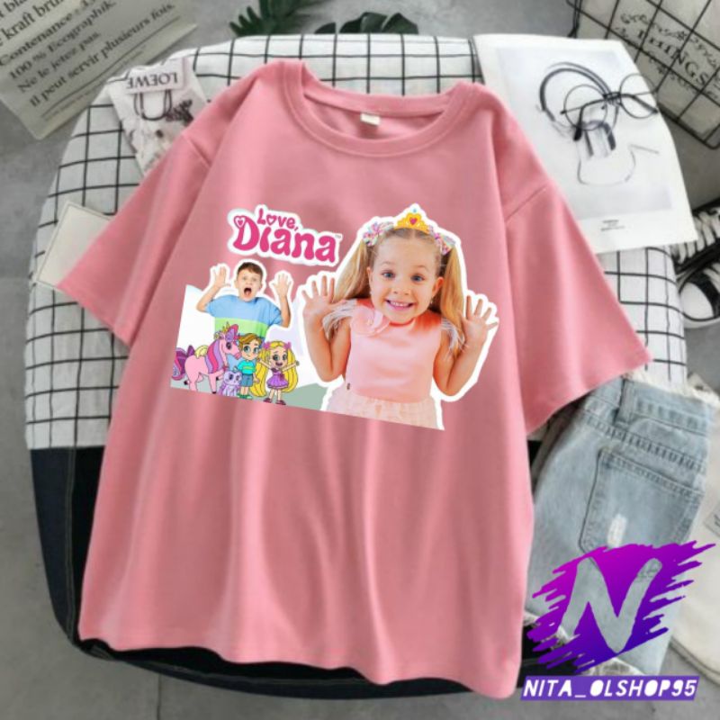 baju anak love Diana kaos love Diana