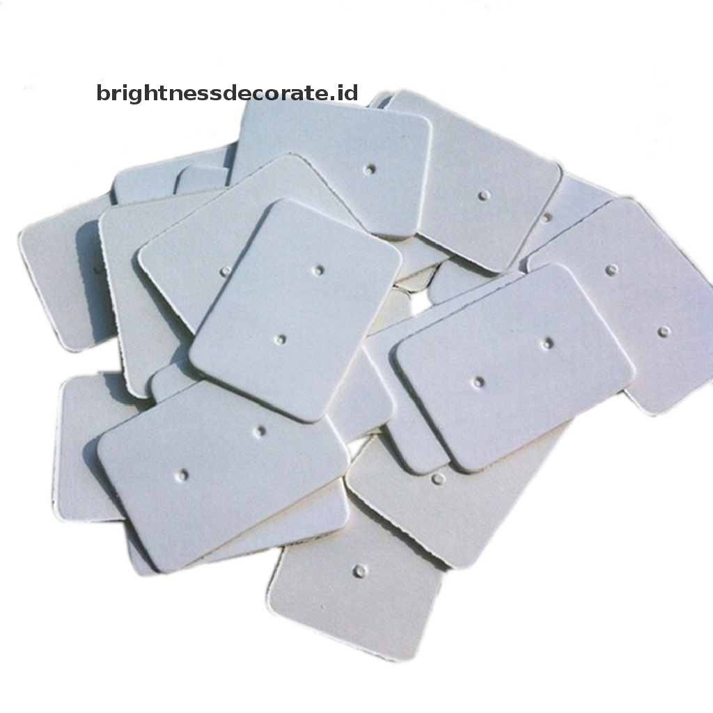 [birth] 100pcs Professional Type Earring Ear Studs Holder Display Hang Kraft Cards Paper [ID]