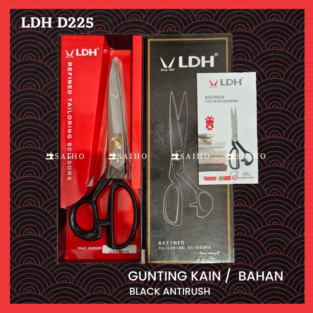 [LDH] Gunting Kain / Bahan / Fabric - Black Antirust