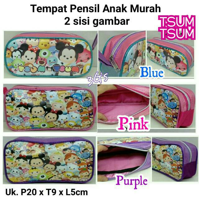 

PENSIL CASE MURAH - 2 SISI GAMBAR /Tempat Pensil Anak Sekolah