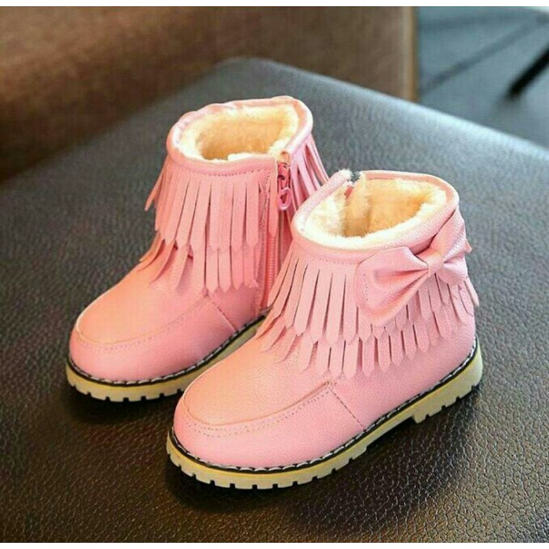 Preloved Boots Pink Anak Perempuan