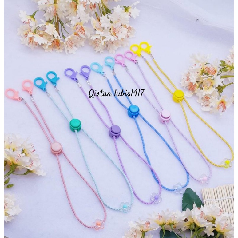 Strap tambang flower salju dan bening  beli 10 free 2