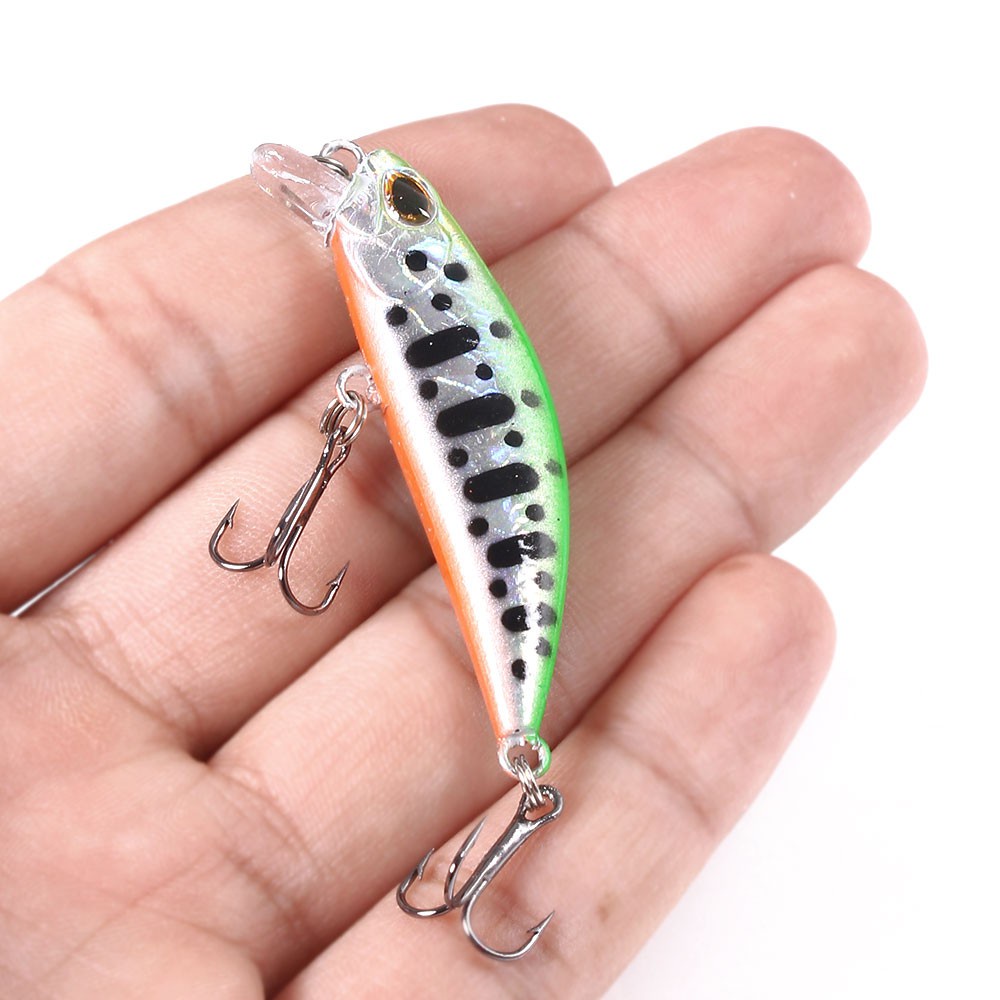 HENGJIA 5PCS/Box Fishing lures 58mm 5.4g Sinking Minnow lure Artificial Hard Baits Fishing Tackle