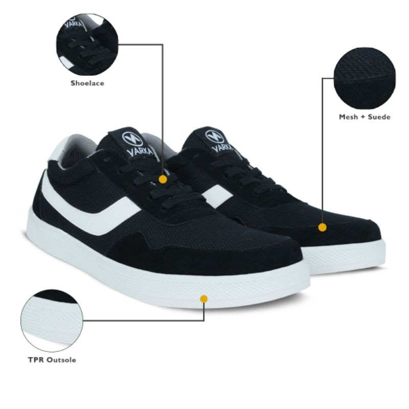 Sepatu Sneakers Pria V 683 Brand Varka Sepatu Kets Kerja Sekolah Kuliah Murah Berkualitas