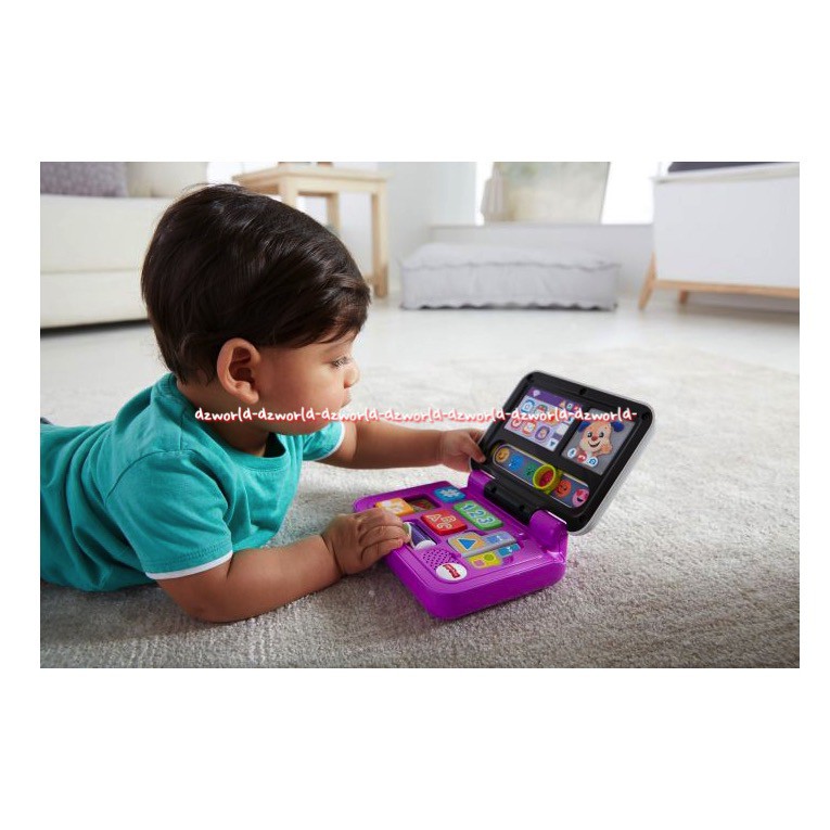 Fisher Price Purple Laptop Multi Color Light Dance Along To Music Alat Game Untuk Balita