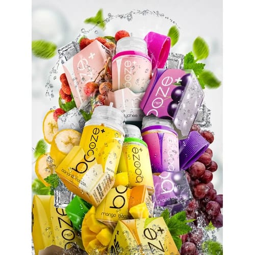 BOOZE SERIES BANANA GRAPE MANGO LYCHEE BOOZEE 60ML - AUTHENTIC
