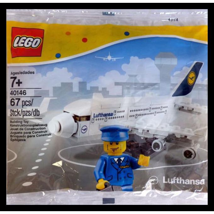 lego lufthansa plane