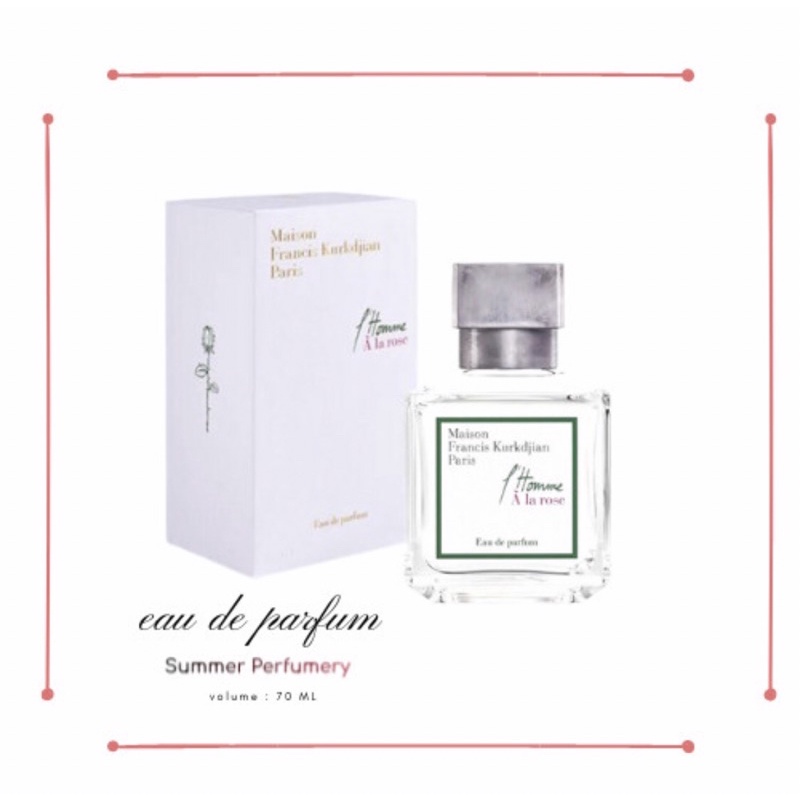 Parfum Original - L'Homme A la Rose EDP 70 ML