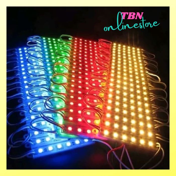 Lampu LED Modul 6 Mata 12Volt Warna Waterproof / tahan air - Tipis