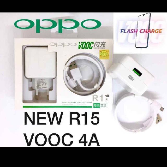 Charger Vooc R15 4Ampare