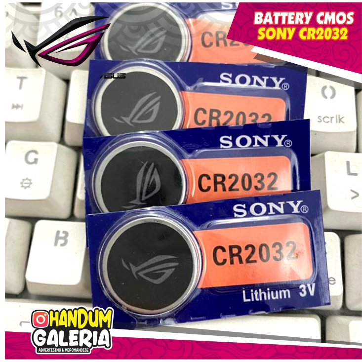 BATTERY CMOS Sony CR2032 X ROG motherboard Laptop-PC-Baterai-Timbangan-Digital-badan-CR2032-CR-2032-Baterai-Remot-Honda-Vario-150-Mobil-Avanza-Xenia-Baterai-Jam-Tangan-Sony-Original-Tahan-Lama-Baterai-Lithium