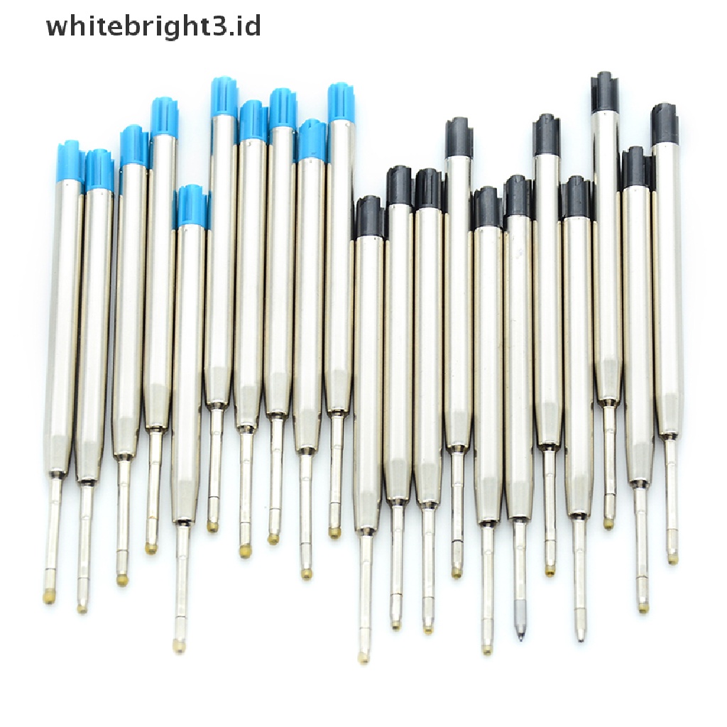 (whitebright3.id) 10pcs Pulpen Tinta Biru parker Standar 1.0mm