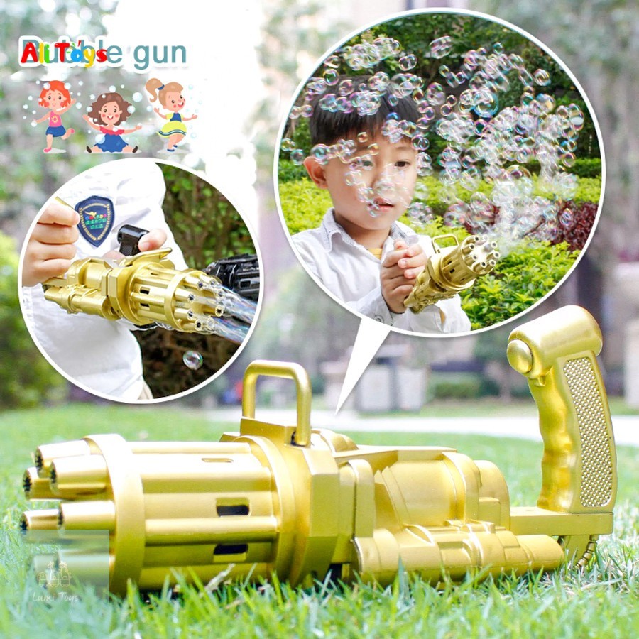 KIDDO BUBBLE GUN MAINAN PISTOL GELEMBUNG BUY 1 GET 1