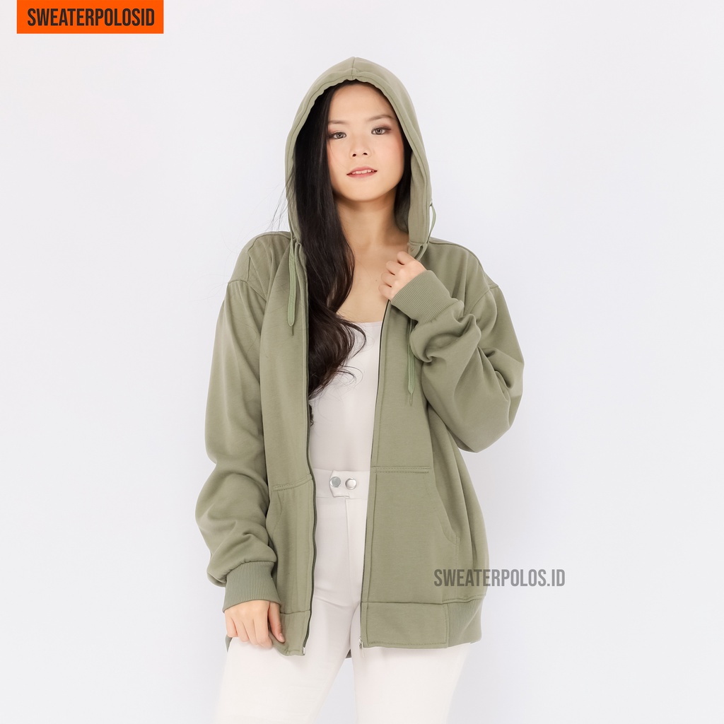 SWEATERPOLOSID  Hoodie Zipper Size M - XXL ( Pria & Wanita ) (Polos)-4