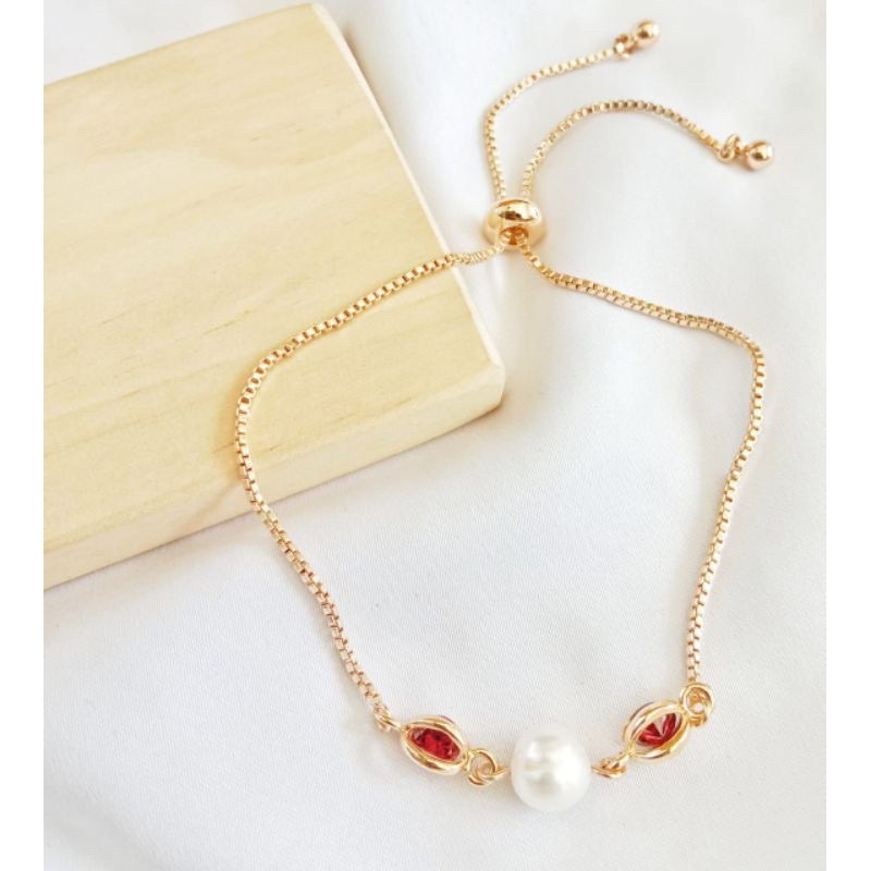 Gelang serut mutiara lombok asli.