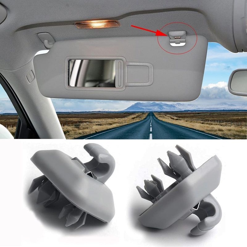 2Pcs Sun Visor Clip / Sun Visor Hook Clip Bracket for Audi A1 A3 A4 A5 Q3 Q5(8E0 857 562)A7 B6 B7 B8 S4 S5