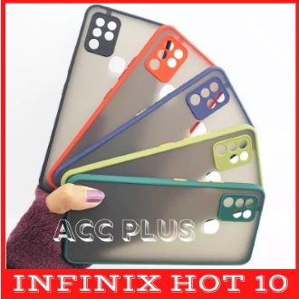 Casing Infinix Hot 10 Dove Matte Transparan Slim Fuze Macaron My Choice Case