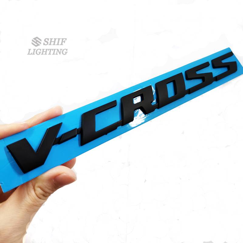 1pc Stiker Emblem V-CROSS Bahan ABS Untuk Bagasi Belakang Mobil ISUZU