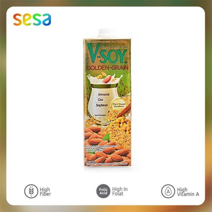 

V-Soy Soya Bean Milk Golden Grain 1 L Best Seller