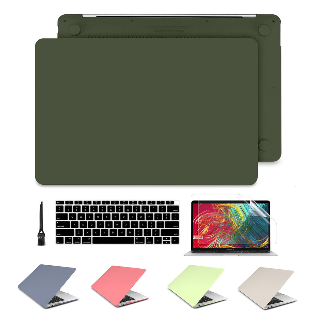 Midnight green Proteksi Belakang Warna Warni untuk Macbook