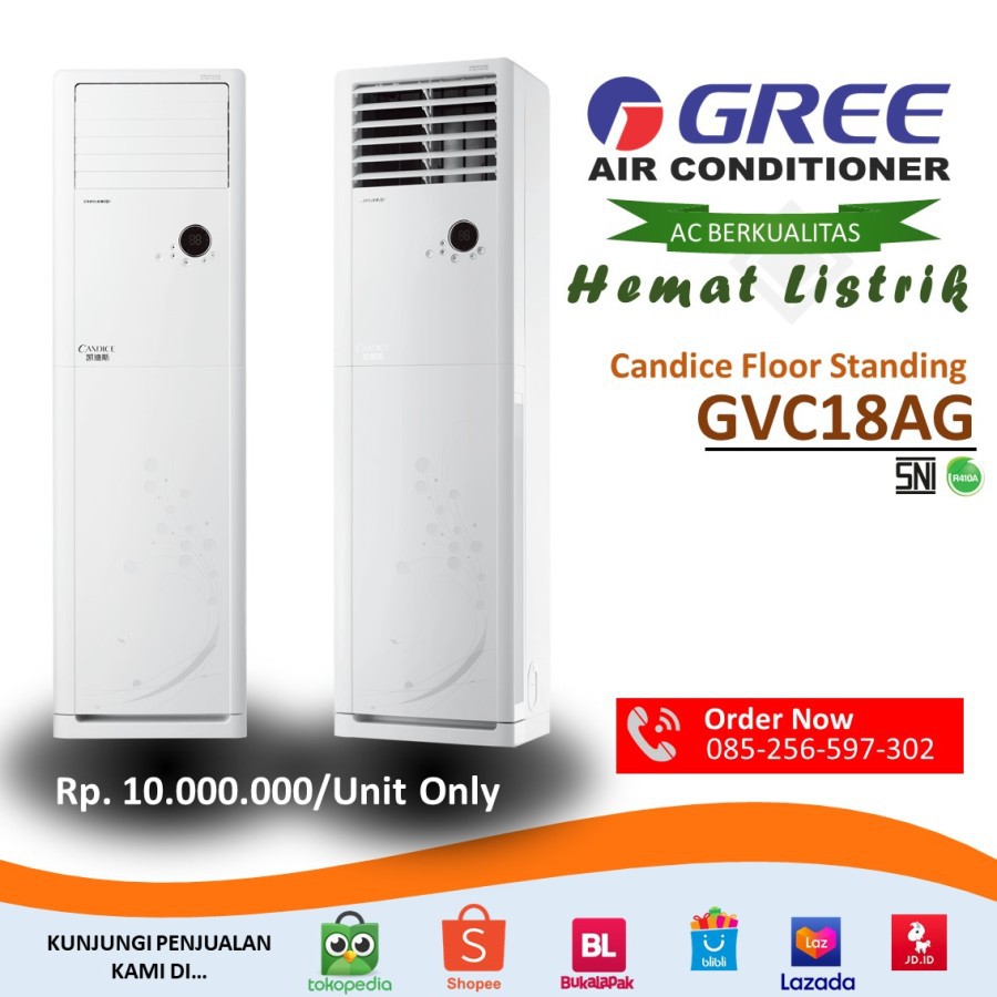 Ac Gree 2 Pk Floor Standing Type Gvc 18 Ag Shopee Indonesia