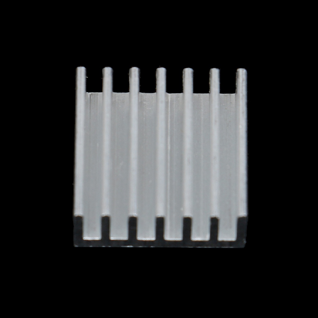 10pcs chip radiator Pendingin Elektronik Bahan Aluminum Ukuran 14x14 X 6mm