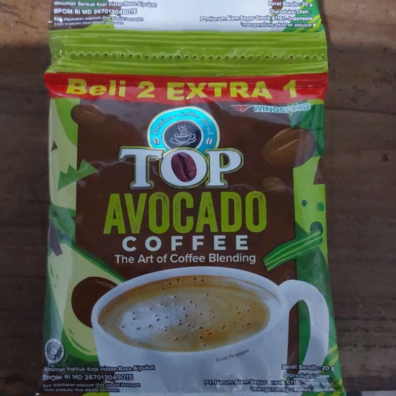 Top Kopi Avocado isi 10+5 Pcs