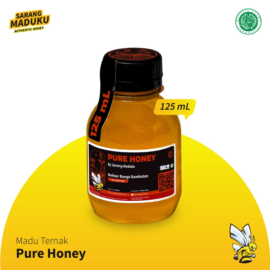 

Madu Murni Asli Nektar Bunga Raw Honey [125ml]
