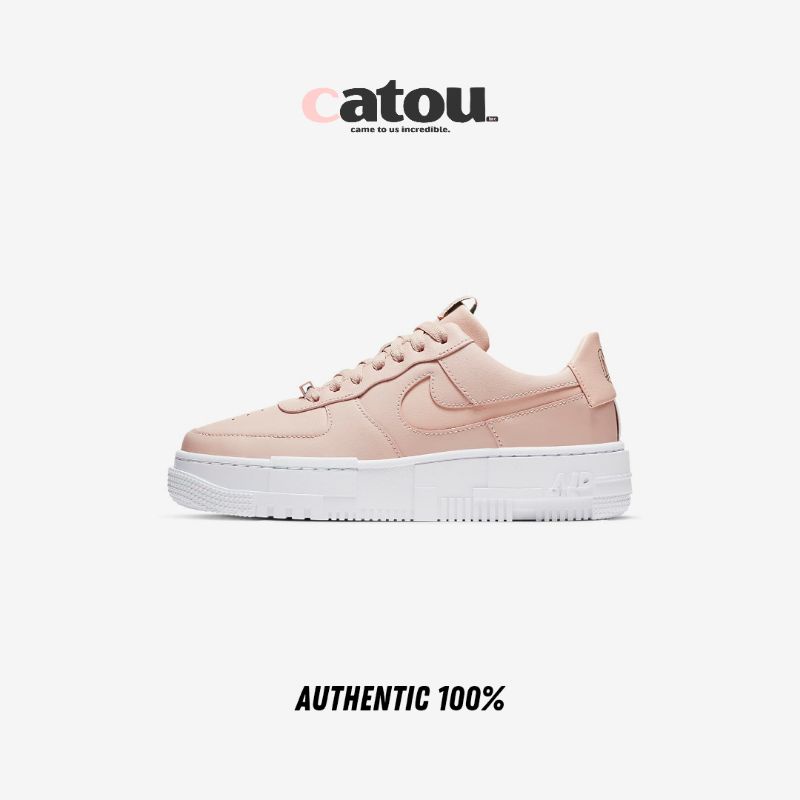 Nike Air Force 1 Pixel Particle Beige/Black/White Original 100% BNIB [RESMI]