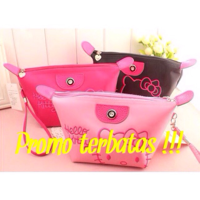 IMURA | Tas Dompet Kosmetik Hk Bordir (Cosmetic Pouch) tempat make up IMPOR