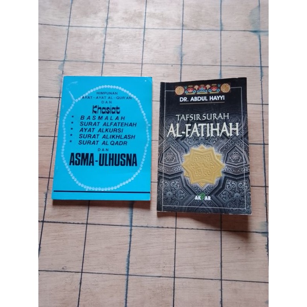 Buku Ori Paket 2 Buku Himpunan Ayat² Al-Qur'an & KHASIAT BASMALAH, SURAT ALFATTEHAH... & ASMA-ULHUSN