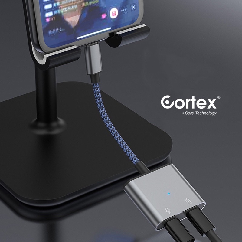 Cortex Adapter Splitter 2 in 1 60W Tipe c to 3.5mm to Type C USB C iPad Pro  Xiaomi Samsung Google