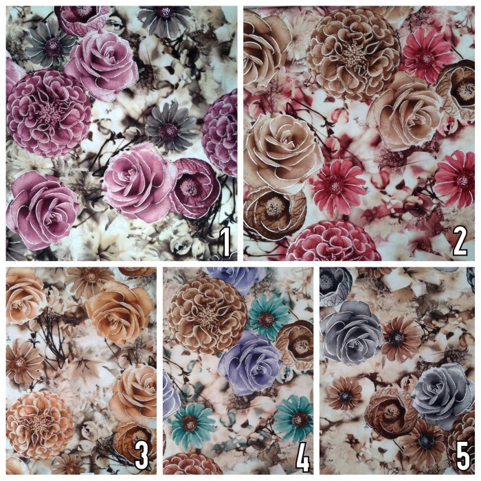 Kain Admiral Motif Bunga Kembang - Alexa (Bantal Sofa- Kursi- Jok) ~ asn277