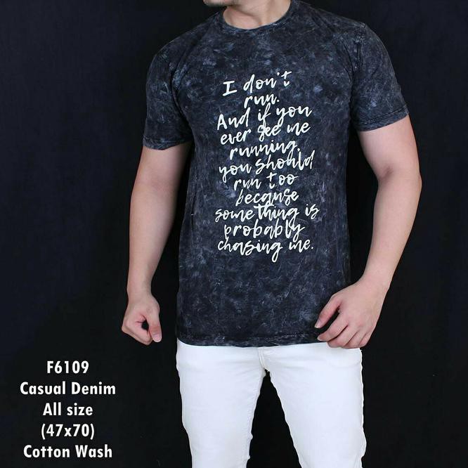 Produk Terlaris Baju Kaos Pria Denim Casual Keren