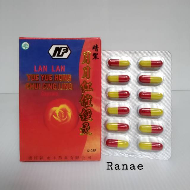 lan lan yue hong chui cing ling capsule-melancarkan haid