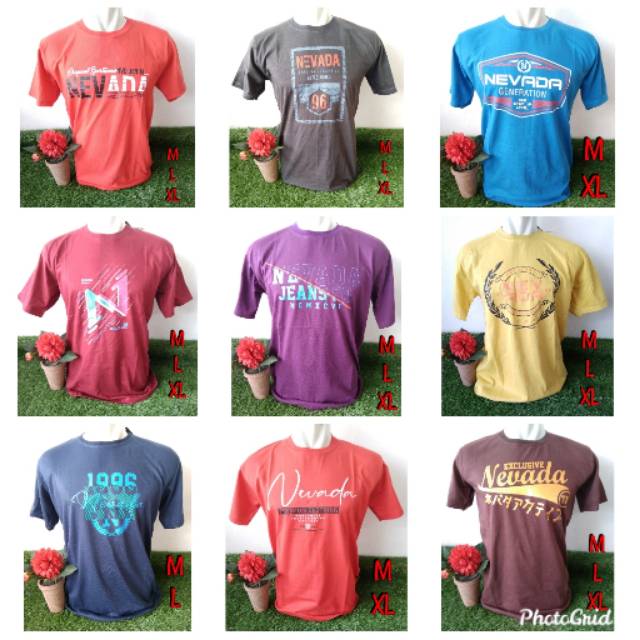 Kaos NEVADA Cowok Shopee Indonesia Kaos NEVADA Cowok Shopee Indonesia