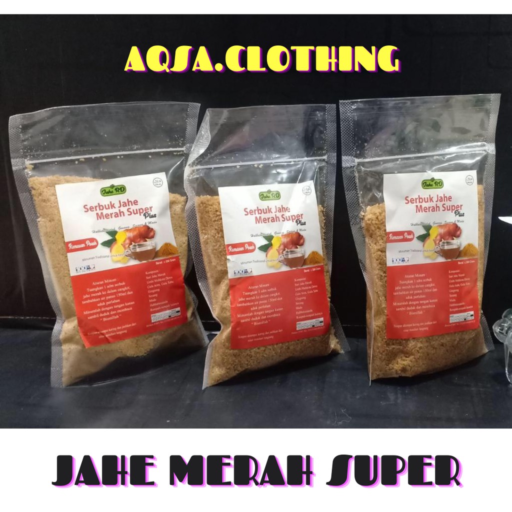 

JAHE MERAH BUBUK MURNI 330 GR - JAHE MERAH INSTAN