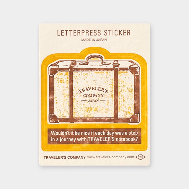 

Traveler's Factory Letterpress Sticker Travel Tools Yellow
