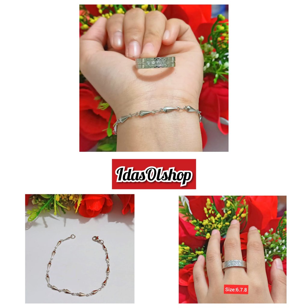 Gelang Dewasa Free Cincin Titanium(COD)