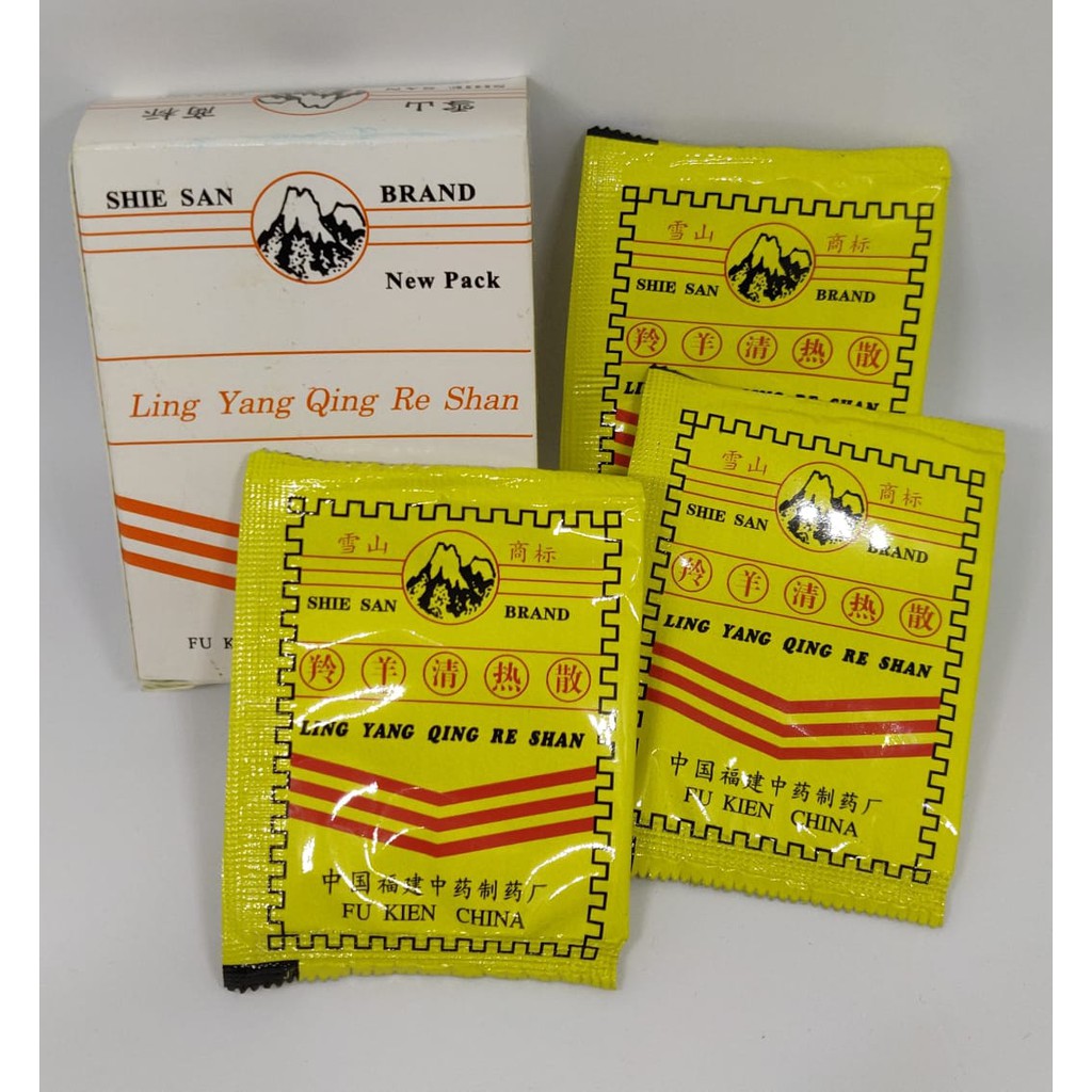 LING YANG QING RE SHAN / CHING DIT SUA / OBAT DEMAM / SAKIT KEPALA