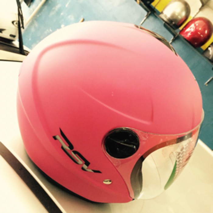 helm RSV replika nolan pink doff 2in1 visor+pet