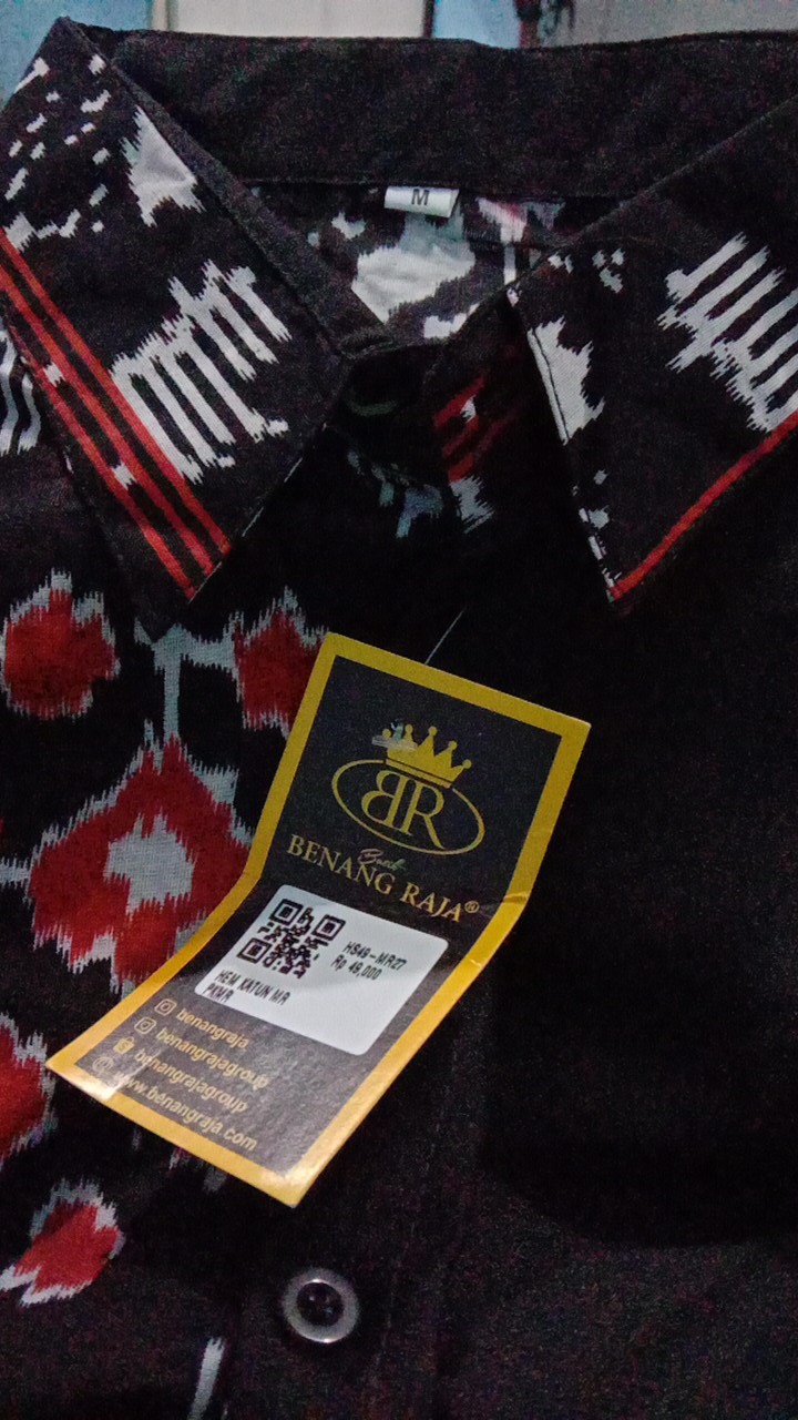 Benang Raja Hem Batik Pria Lengan Pendek