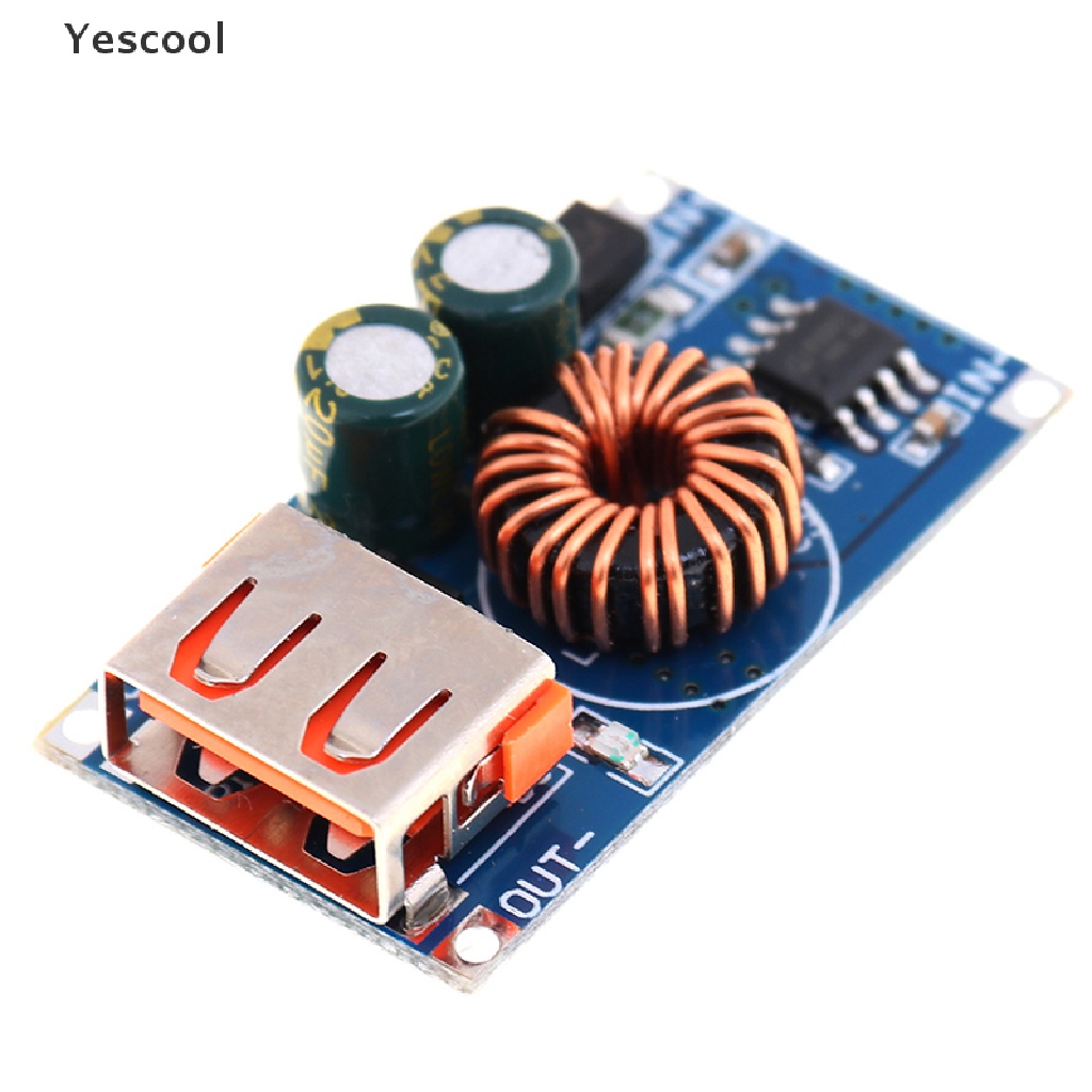 Yescool Modul Step Down USB DC 12V 24V Ke QC3.0 Fast Charging Untuk Huawei / Samsung