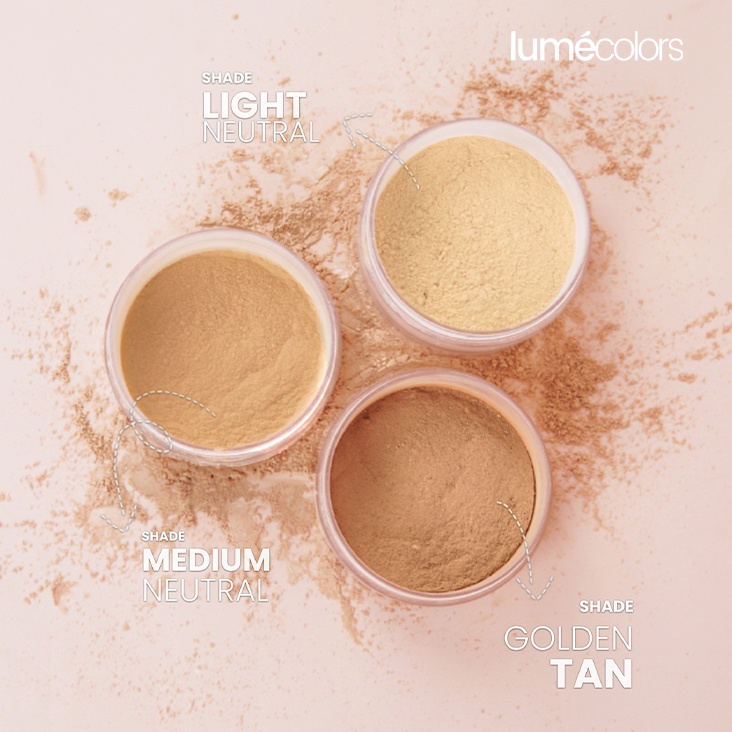 (Free Emas) Lumecolors Paket Hemat Bundling Foundation-compact-loose powder