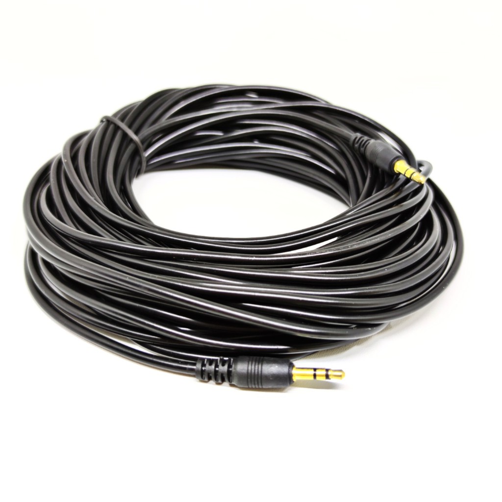 KABEL AUDIO JACK 3.5 PANJANG 10M GOLD PLATED / KABEL AUX 10 METER