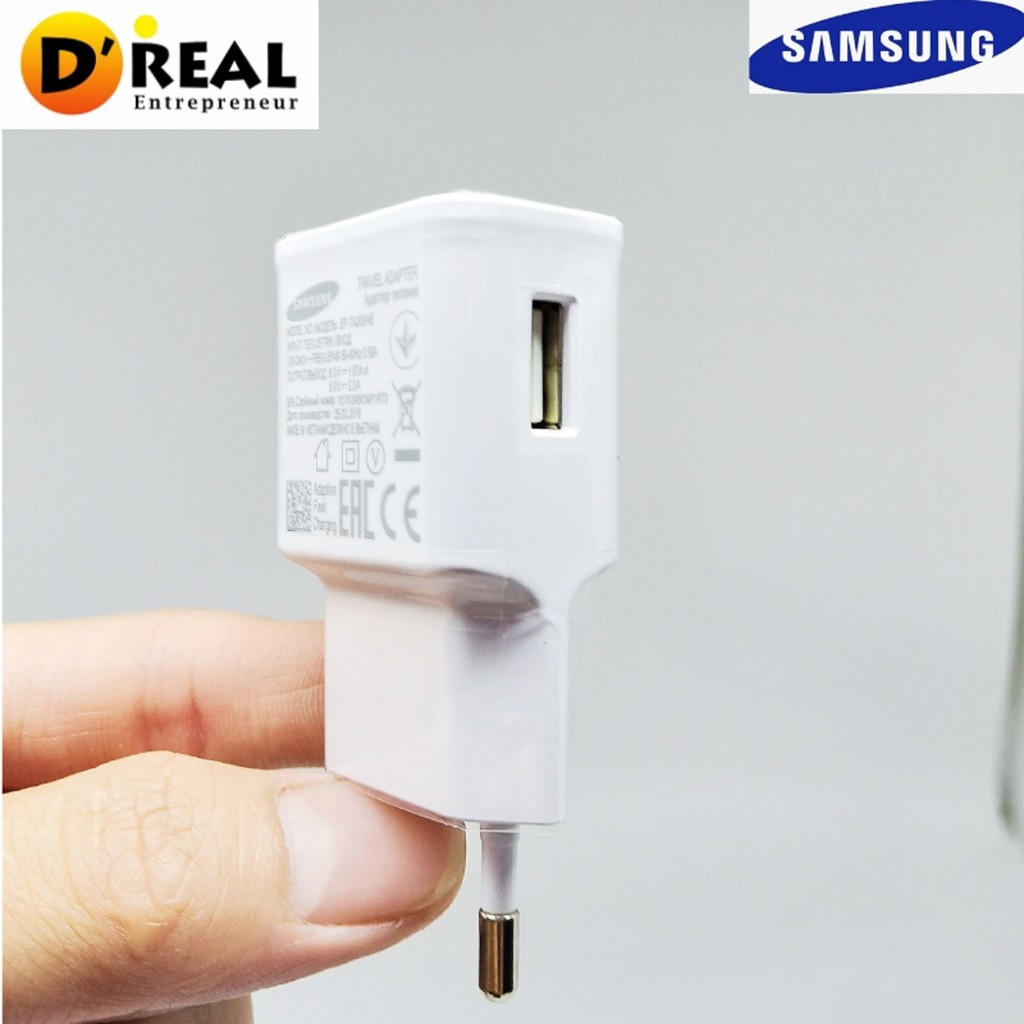 Batok / Kepala Charger / Adapter Charger  Samsung Original Fast Charging 2.4A