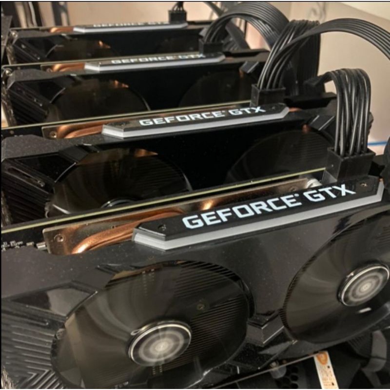 Mining Rig ETH 130Mhs 4 Nvidia 1660 Super Palit Baru Full Set
