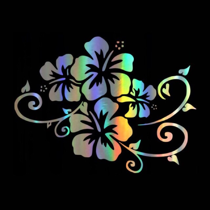 STIKER MOBIL/MOTOR STICKER CUTTING MOTIF BUNGA TERMURAH